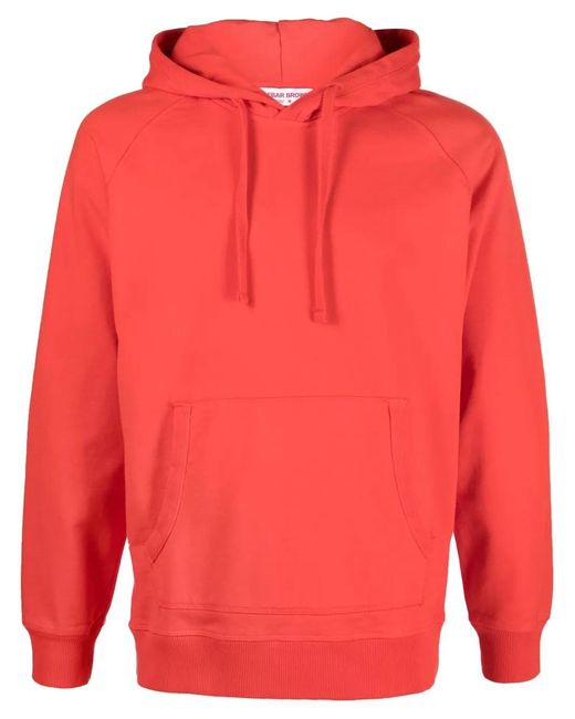 Orlebar Brown Red Francis Long-Sleeved Hoodie for men