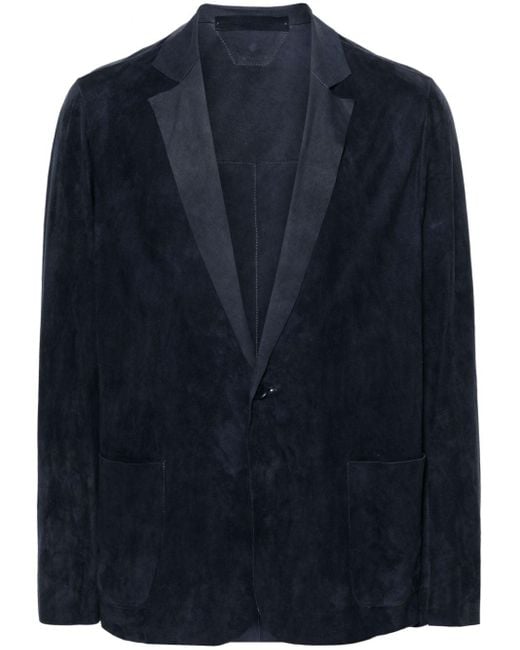 Manteau à revers crantés Salvatore Santoro pour homme en coloris Blue