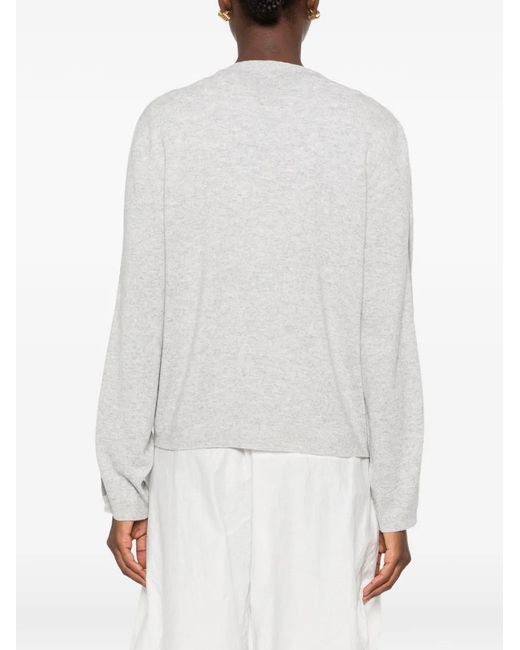 Fabiana Filippi White V-Neck Cardigan
