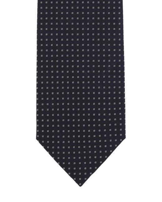 Barba Napoli Blue Patterned Tie for men