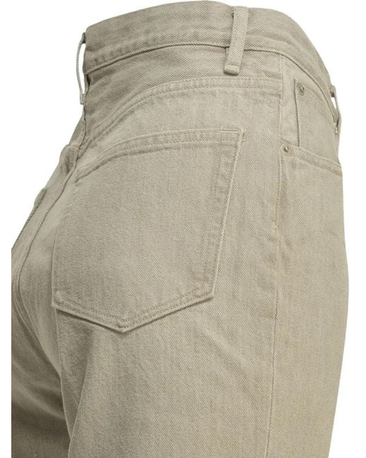 Auralee Natural Pressed-Crease Jeans
