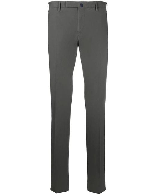 Incotex Gray Certified Summer Poplin Trousers for men