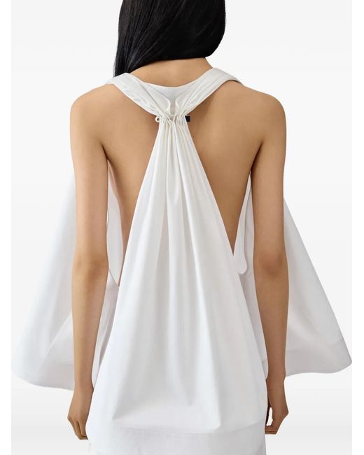 Jacquemus White The Norma Trapeze Top