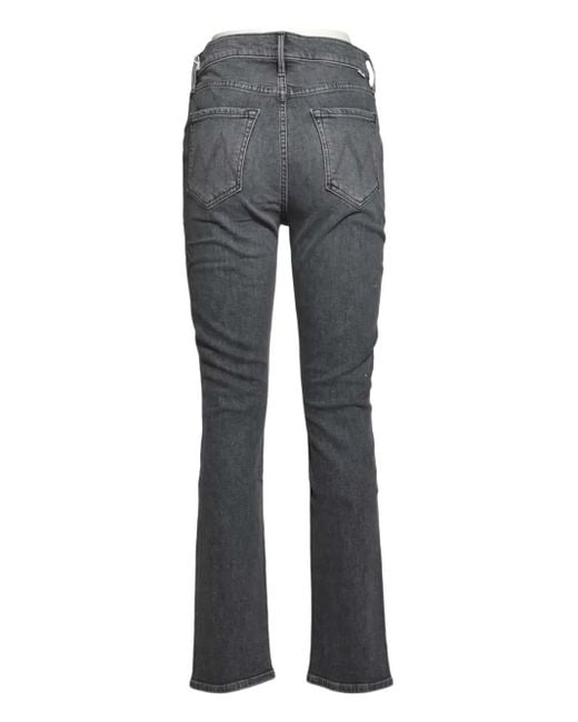 Mother Gray Belt-Loops Jeans