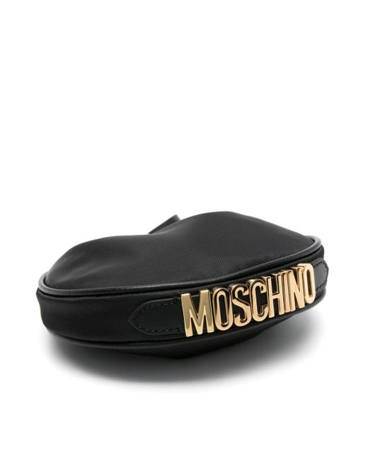 Moschino Black Logo-lettering Mini Bag