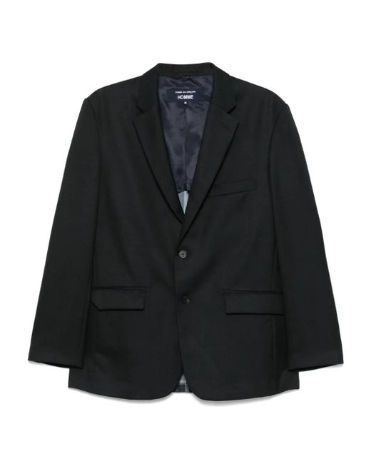 Blazer con panel vaquero Comme des Garçons de hombre de color Black