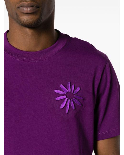 Sandro T-shirt Met Logo-reliëf in het Purple voor heren