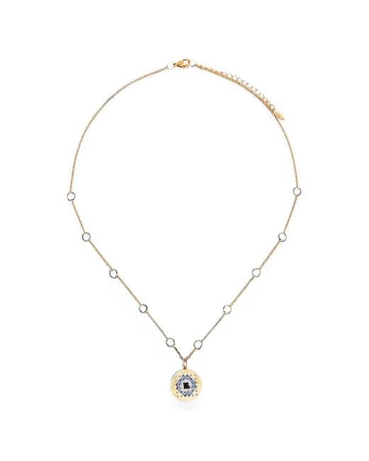 Collier Eye À Médaillon L'EIGHT STUDIO en coloris White