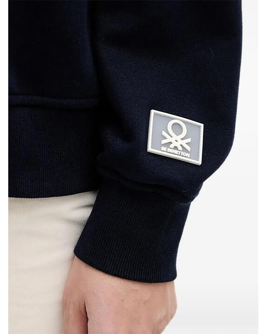 Benetton Blue Logo Hoodie