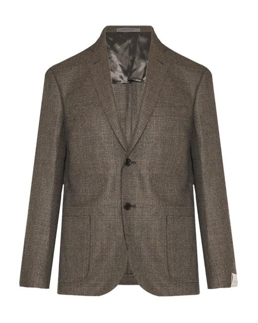 Corneliani Brown Single-Breasted Blazer for men