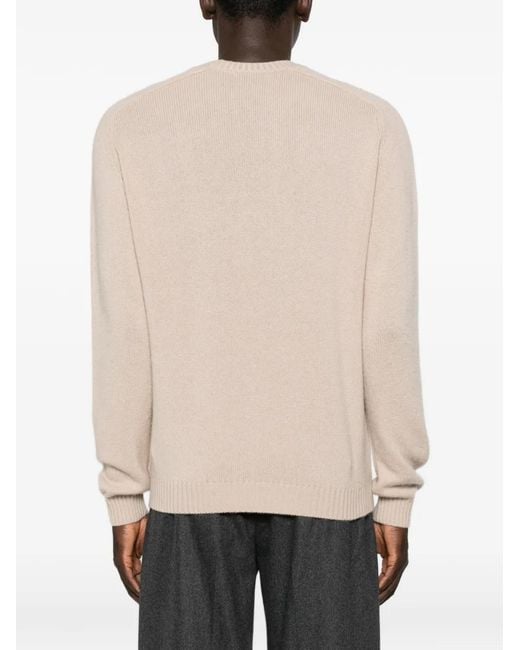 Pull À Bords Côtelés Boglioli pour homme en coloris Natural