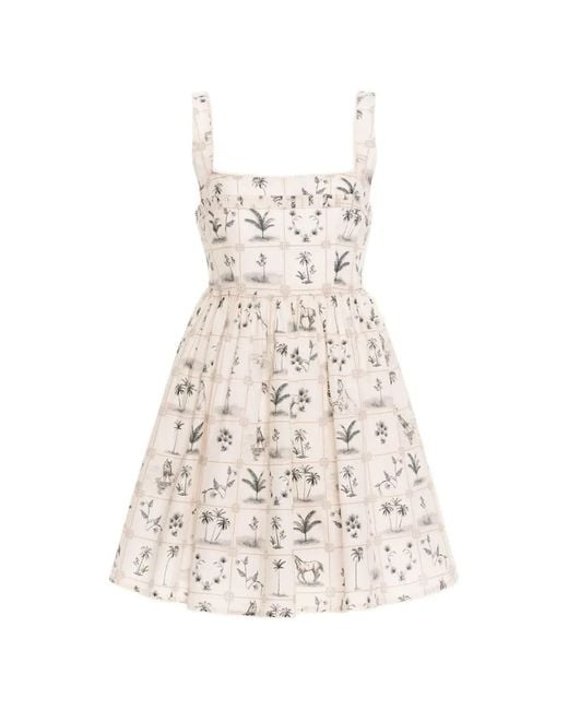 Agua Bendita White Barbara Arena Mini Dress