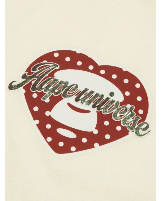 Aape By A Bathing Ape Natural Graphic Cotton T-Shirt