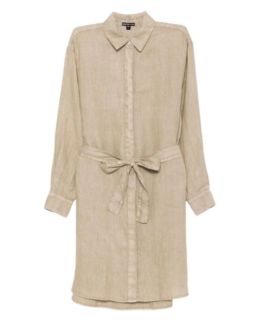 Vestido camisero de lino James Perse de color Natural