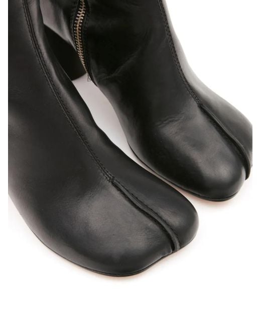 MM6 by Maison Margiela Black Anatomic Stitch' Boots