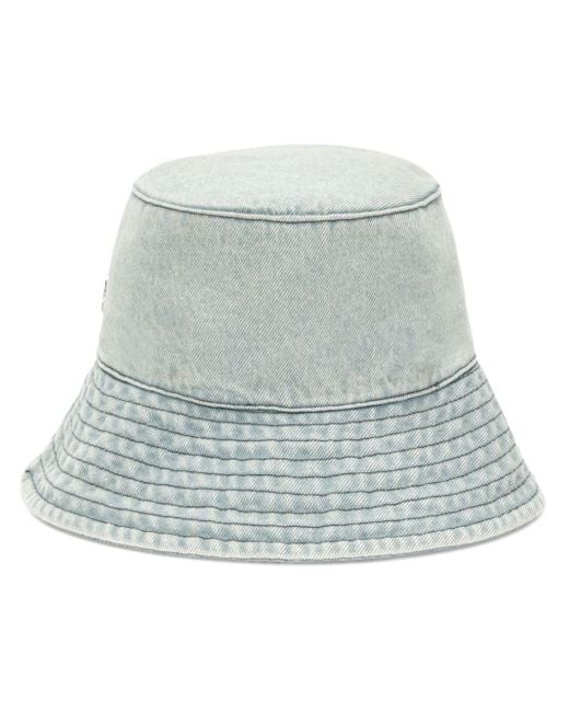 Ambush Blue Logo-plaque Denim Bucket Hat