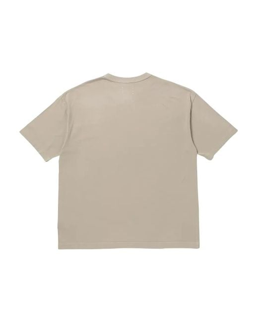 Visvim Gray Logo Print T-Shirt for men
