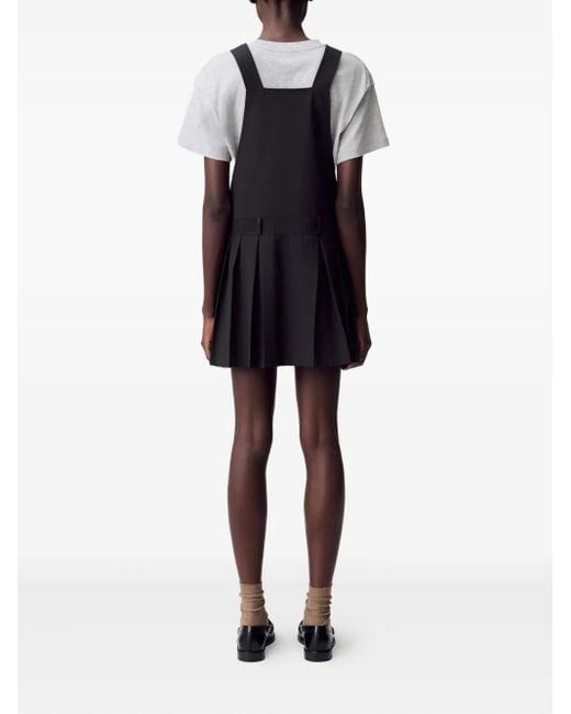 Claudie Pierlot Black Pleated Mini Dress