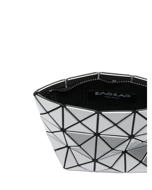 Issey Miyake White Mini-Tasche Mit Geometrischem Muster