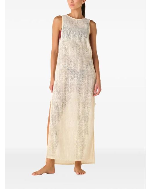 Palmacea Natural Side-Slit Beach Dress
