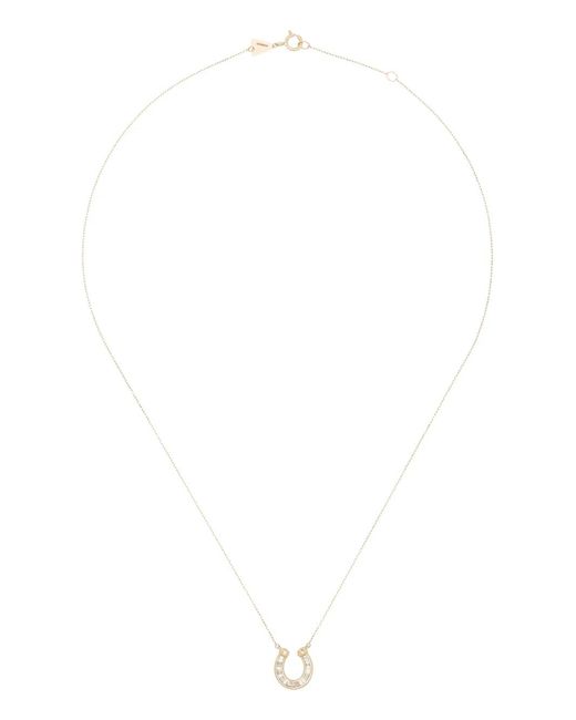 Adina Reyter Metallic 14Ct Diamond Horseshoe Necklace