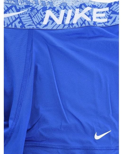 Nike Blue Logo-Waistband Boxers for men