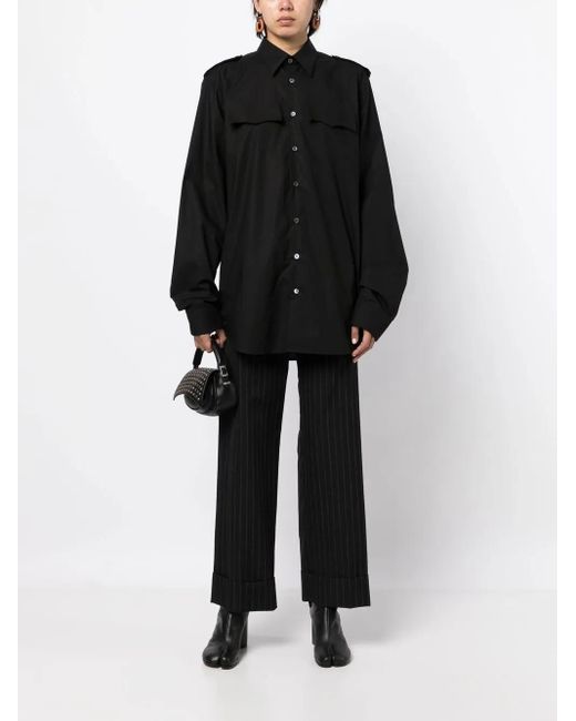 Raf Simons Black Button-Up Cotton Shirt