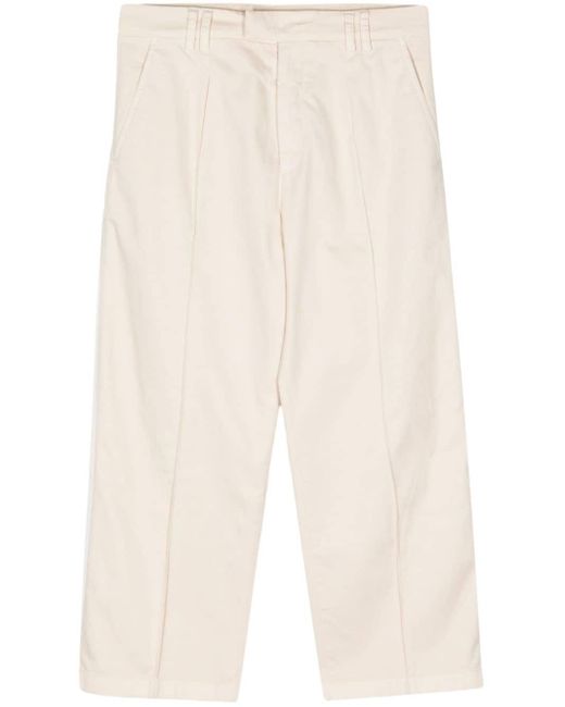 Pantalones rectos con bolsillos N°21 de color White
