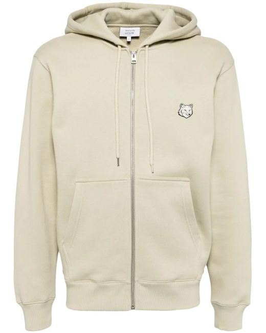 Maison Kitsuné Natural Bold Fox Head Comfort Hooded Jacket for men