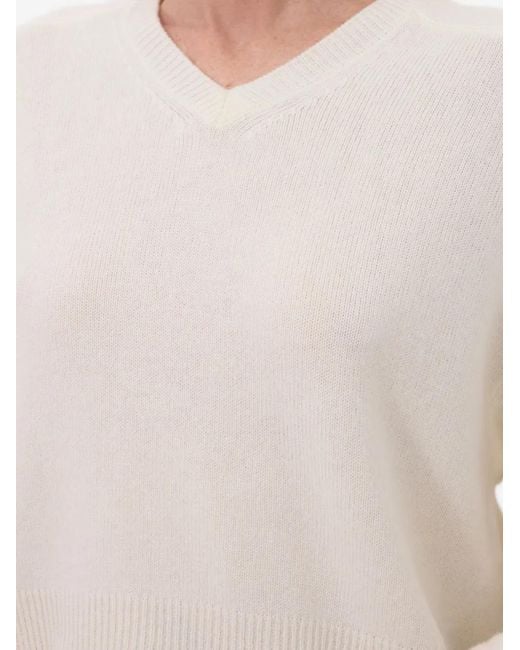 Loulou de Saison White Anzor V-Neck Sweater