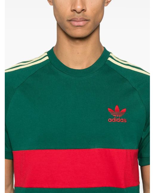 Adidas T-Shirt Met Colourblocking in het Green voor heren
