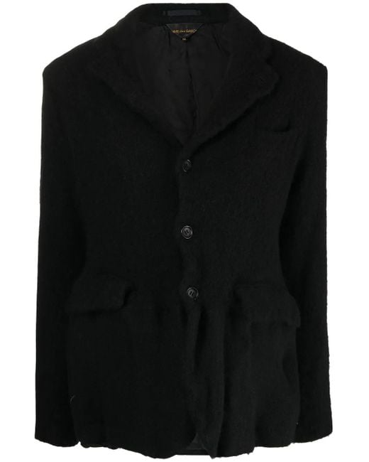 Comme des Garçons Black Einreihiger Blazer Mit Finish