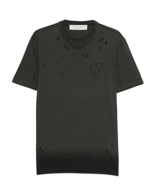 Golden Goose Deluxe Brand Black 'Journey' Regular T-Shirt for men