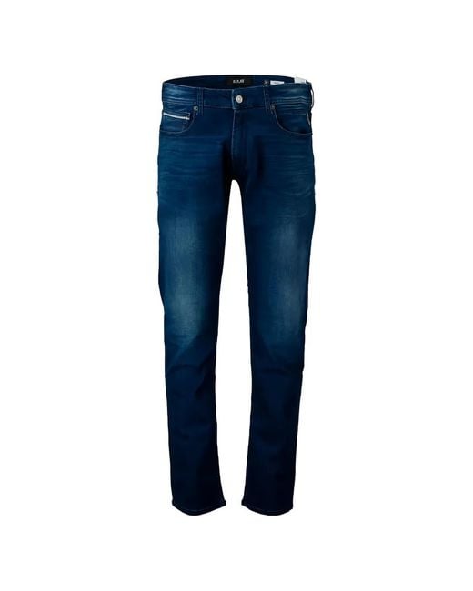 Replay Blue Grover Faded Jeans for men