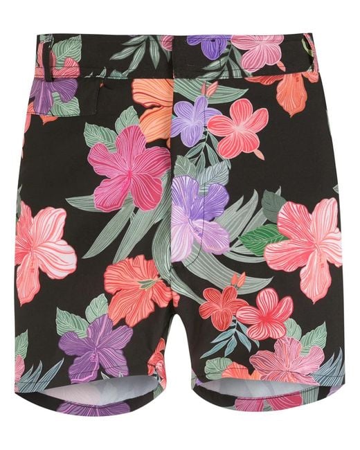 Amir Slama Multicolor Print Hibiscus Shorts for men