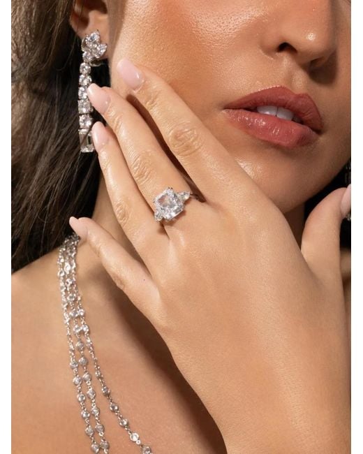 Fantasia by Deserio White Radiant-Cut Ring