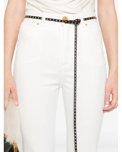 Balmain High Tailed Jeans in het White