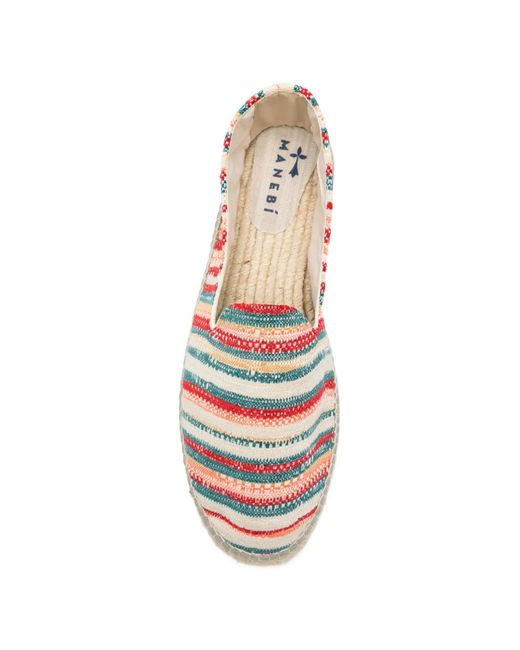 Manebí Pink Striped Natural Espadrilles for men