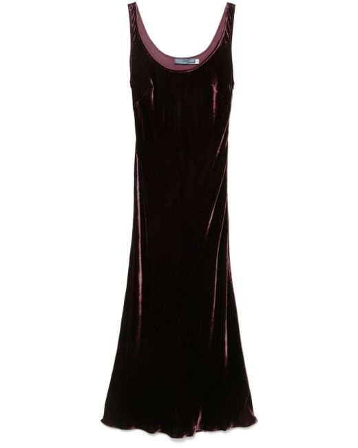 Polo Ralph Lauren Black Sleeveless Velvet Dress