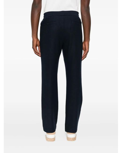 Herno Blue Double-Face Trousers for men