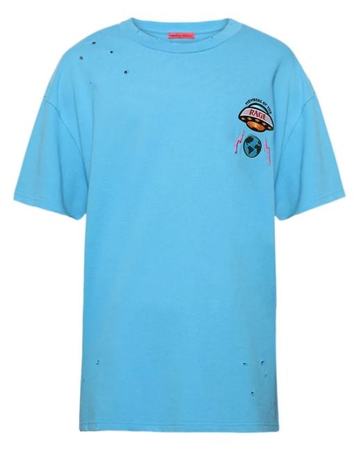 Camiseta con logo bordado Members of The Rage de hombre de color Blue