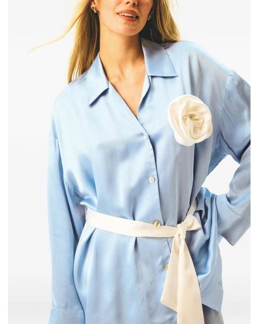 Sleeper Blue The Rose Oversized Pajama Set