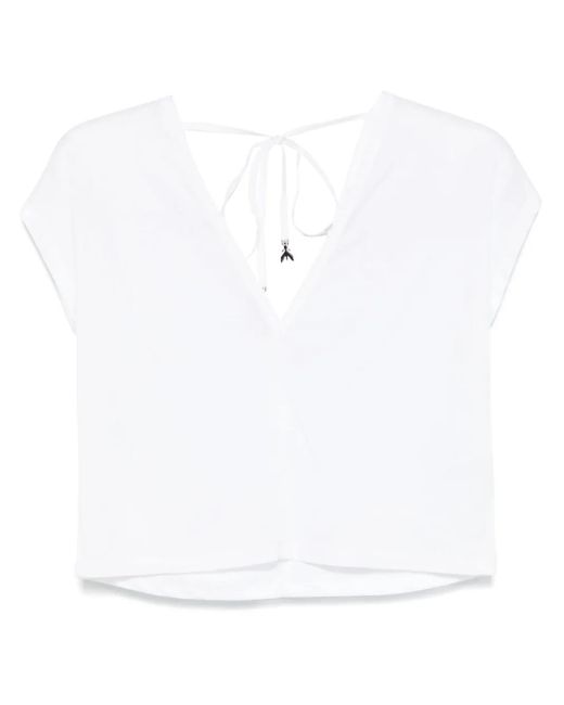Patrizia Pepe ノットディテール Tシャツ White