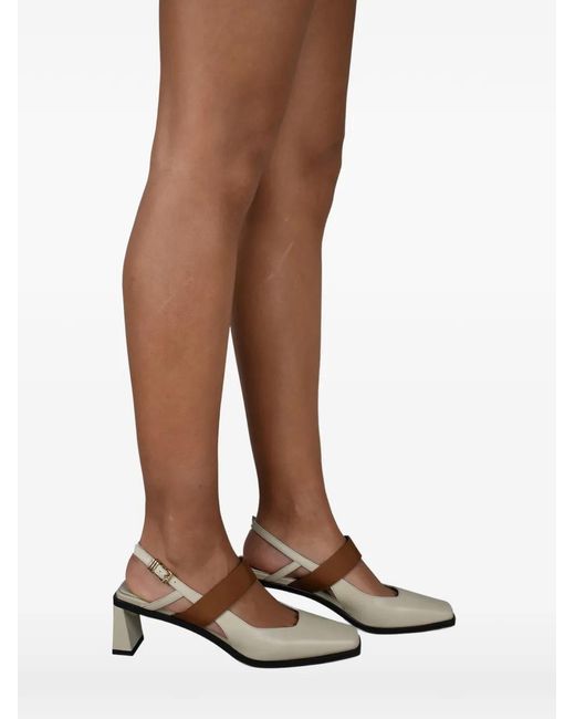 ANEST COLLECTIVE White Textured Strap Sandals