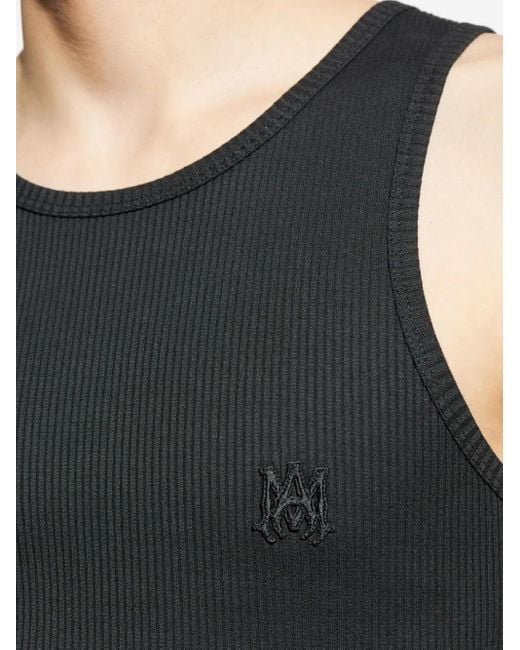 Amiri Black Ribbed Top for men