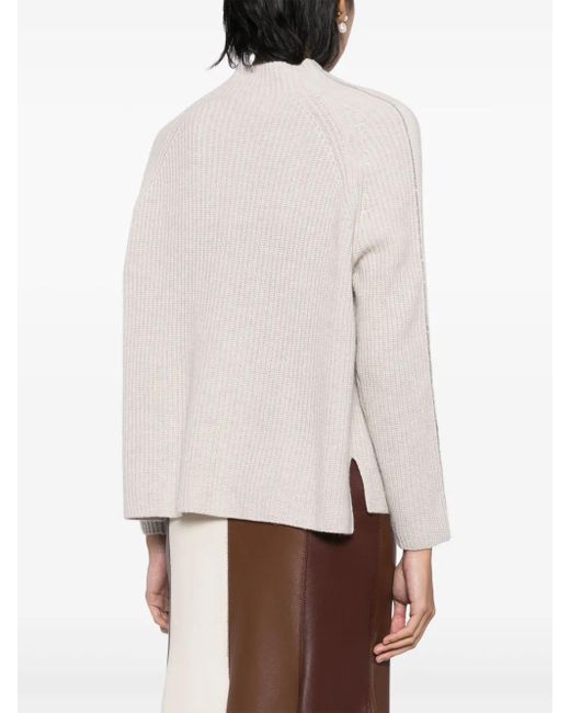 Pull Metal À Col Cheminée N.Peal Cashmere en coloris Natural