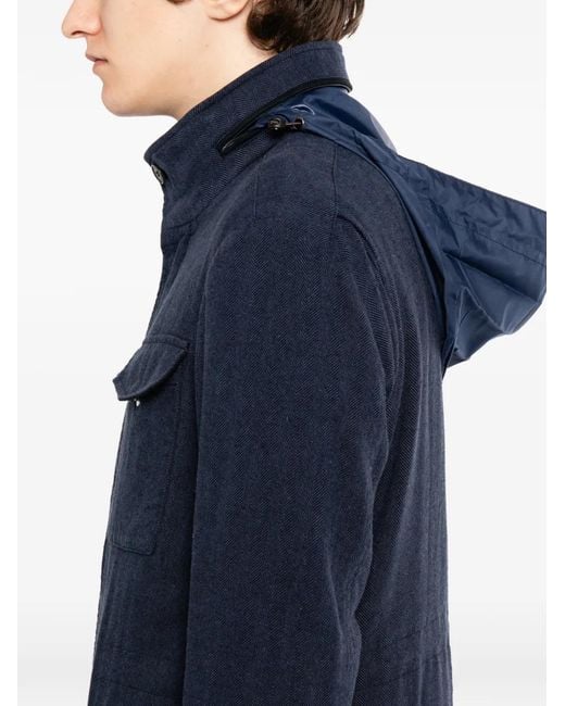N.Peal Cashmere Hampton Jacke in Blue für Herren