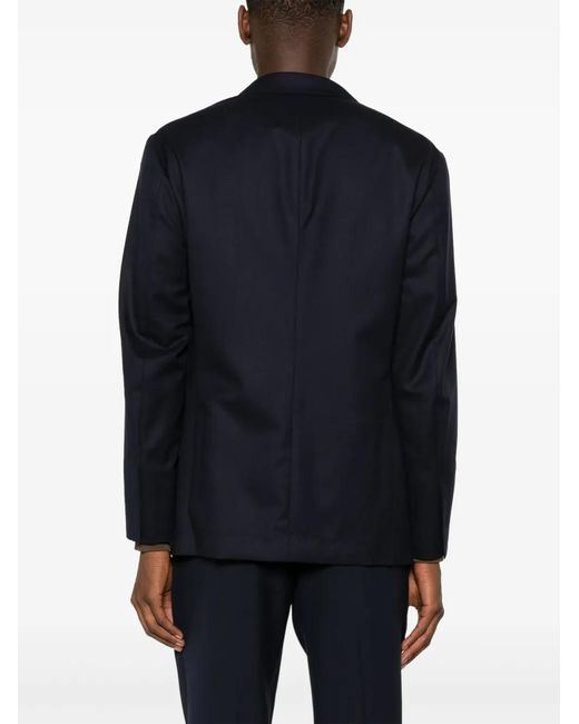 Brunello Cucinelli Black Twill Blazer for men