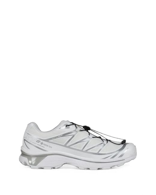Salomon White Xt-6 Gtx Sneakers
