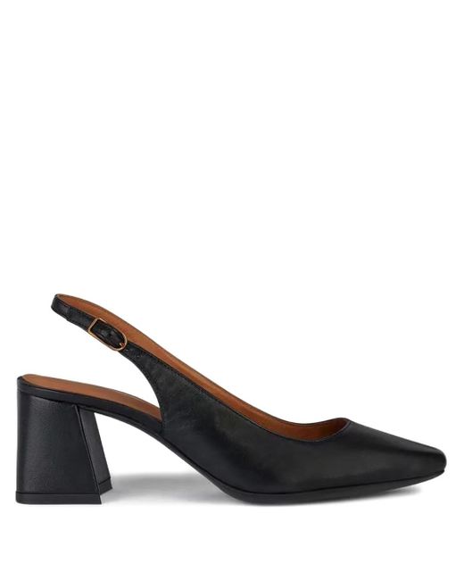 Geox Black 65Mm Pointed-Toe Block-Heel Pumps